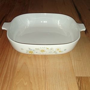 Corning Ware Floral Bouquet Covered Casserole Dish